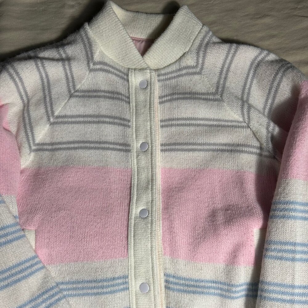 Andy Johns Vintage Womens Reversable Windbreaker/Sweater Size L